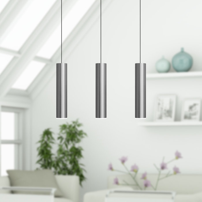 Orren Ellis Nevcivan 3 Light Kitchen Island Cylinder Pendant